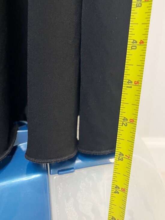 Vintage Black Camisole Slip Midi Dress Y2K 90s Whimsigoth Party - Size 9 - Picture 7 of 8